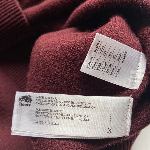 HOLIDAY PARTY NWT ROOTS SWEATER DRESS BURGUNDY CABINCORE COZY MODEST LOOSE FIT - Picture 4 of 12